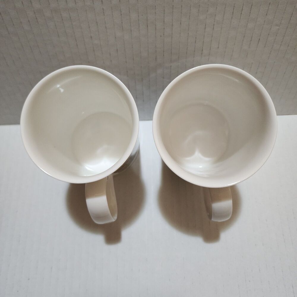 (2) Dunoon Bone China Mugs England Sue Scullard Christmas Time Carriage & Geese - Picture 7 of 7